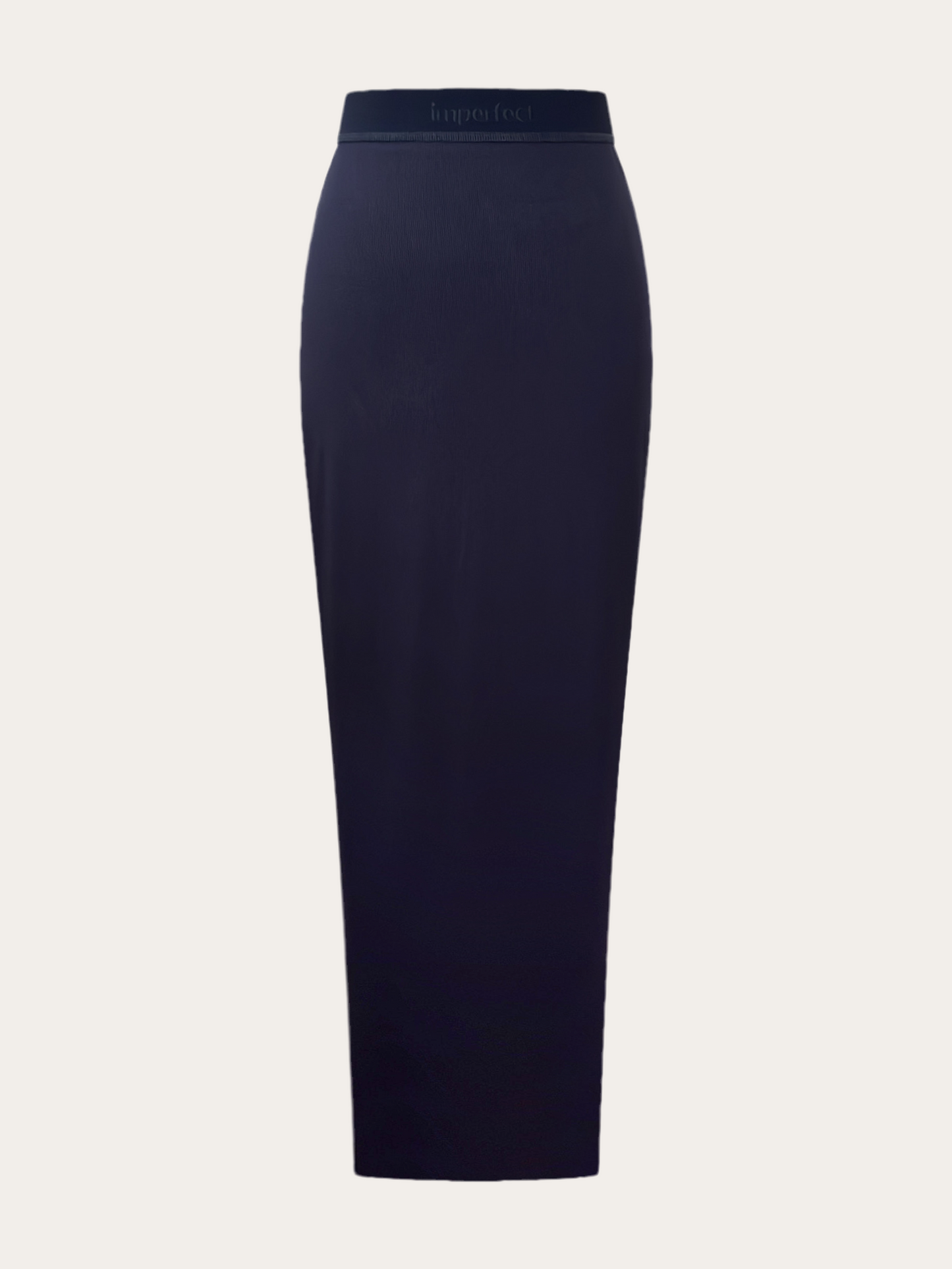 Rib Maxi Skirt - Navy Blue